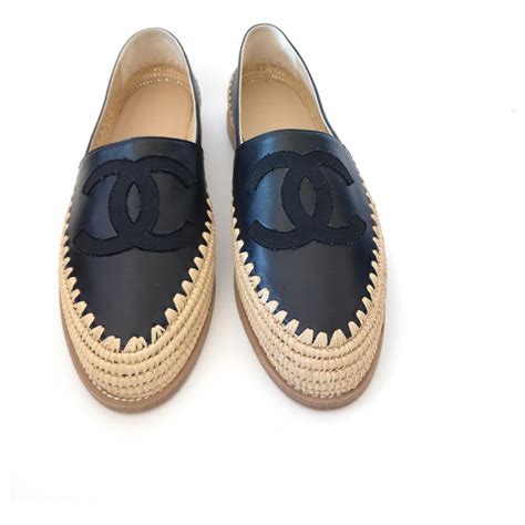 espadrille chanel noir|espadrilles Chanel shop.